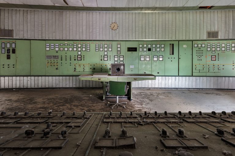 urbex italy: control room of an abandoned power station