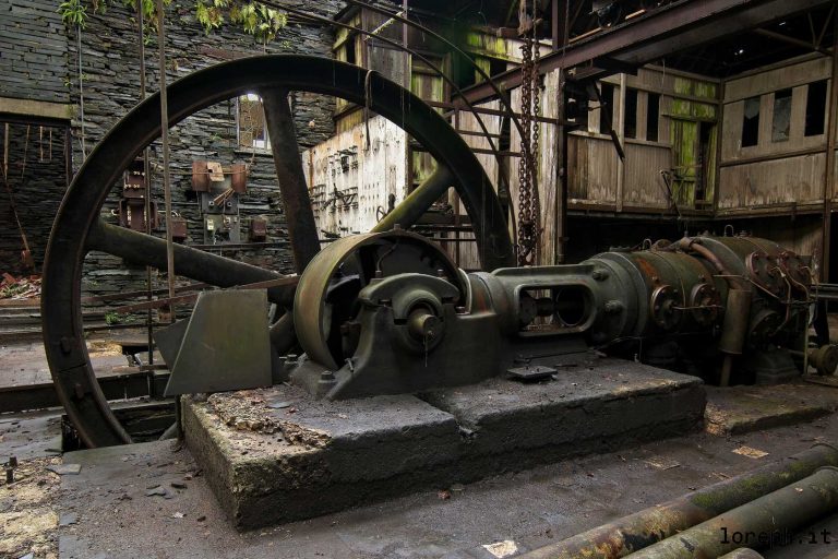abandoned mine: lost slate quarry in Belgium